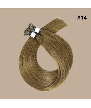 50 Premium Keratin Extensions Rak med I-Spets 14 basket pas cher