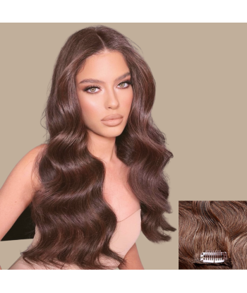 Extensiones de clip onduladas de chocolate Venez acheter