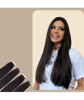 Extensiones adhesivas rígidas marrón oscuro prix