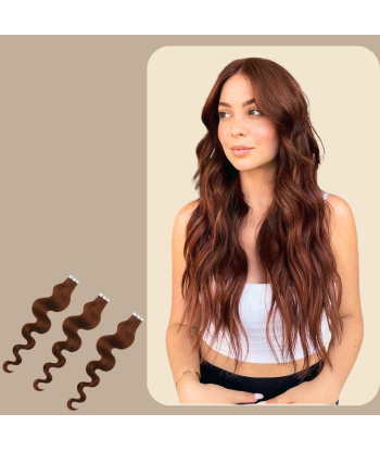 Extensiones adhesivas onduladas de chocolate Le MVP de beaucoup