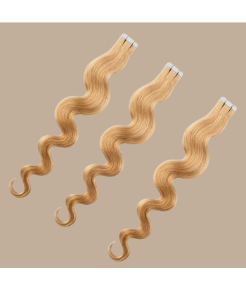 Extensiones adhesivas rubio ondulado pour bénéficier 