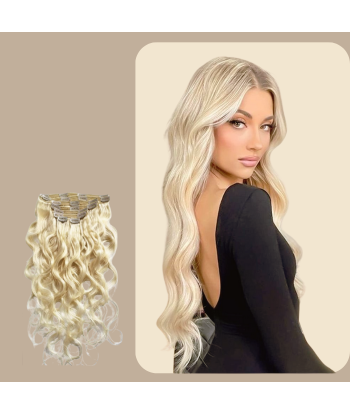 Kit de Extensiones Body Wave Rubio Platino 120 gr Comment ça marche