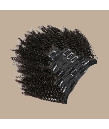 Kit de extensiones con clip Afro Curly Brown 120g suggérées chez