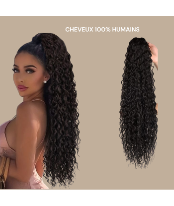 Coleta Castaño Oscuro Natural Clip Cabello Remy Ondas al Agua 2 - 3 jours ouvrés.