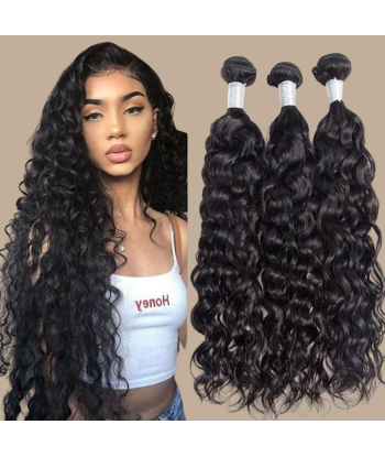 Tissage Cheveux Vierge Cabello Humano Water Wave 7A Brun Foncé 1B 100 Gr Toutes les collections ici