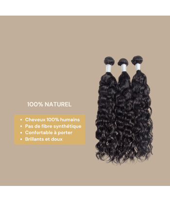 Tissage Cheveux Vierge Cabello Humano Water Wave 7A Brun Foncé 1B 100 Gr Toutes les collections ici