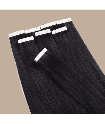 Extensiones adhesivas / cintas lisas Premium Russian Hair 1B Toutes les collections ici