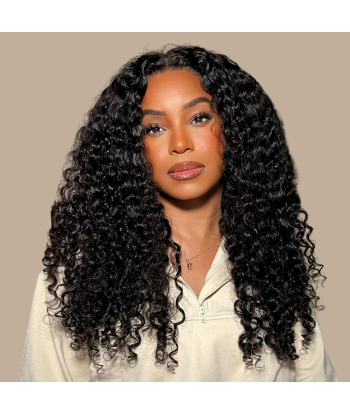 Kit de Extensões Kinky Curly Black 120g com clipes Par le système avancé 