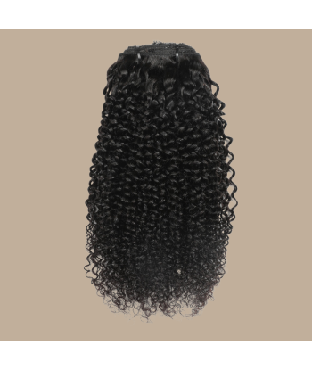 Kit de Extensões Kinky Curly Black 120g com clipes Par le système avancé 