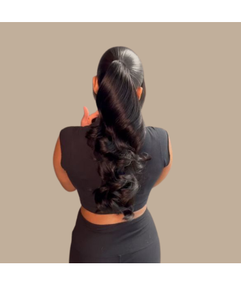 Rabo-de-cavalo castanho-escuro A Cordon Remy Hair Body Wave store