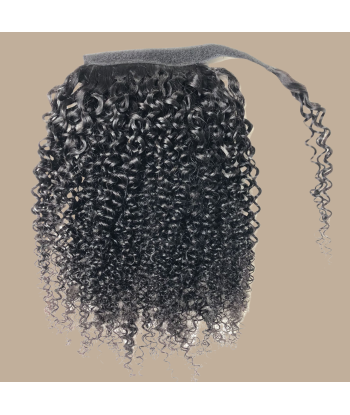 Rabo de cavalo Castanho Escuro Magic Ribbon Cabelo Remy Kinky Curly Faites des économies