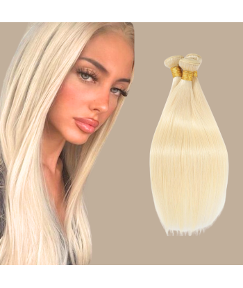 Cabelo Humano Liso 7A Louro Platine 613 100 Gr Par le système avancé 