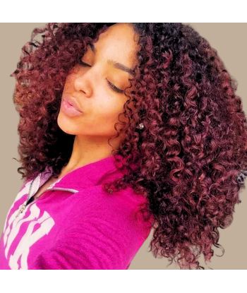 Afro Curly Ombre Dark Brown Clip-In Extensions Kit 99J 120 gr Comment ça marche