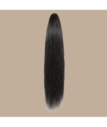 Coda di cavallo castano scuro naturale Clip Remy capelli lisci plus qu'un jeu 