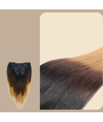 Suora Ombre Ruskea Suklaa Blondi Clip-In Pidennyspakkaus 120 gr. Livraison rapide