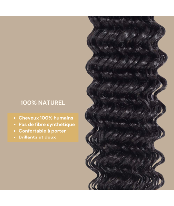 Tissage Vierge Ihmisen hiukset Deep Wave 7A Brun Foncé 1B 100 Gr 100 Gr pour bénéficier 