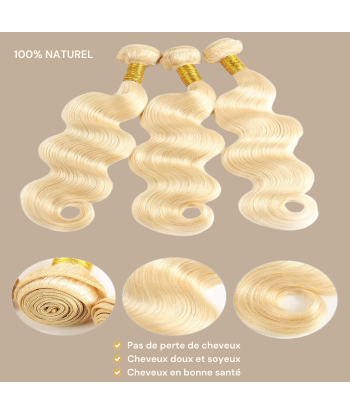 Tissage Vierge Ihmisen hiukset Body Wave 7A Blond Platine 613 100 Gr 100 Gr Comment ça marche