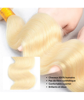 Tissage Vierge Ihmisen hiukset Body Wave 7A Blond Platine 613 100 Gr 100 Gr Comment ça marche