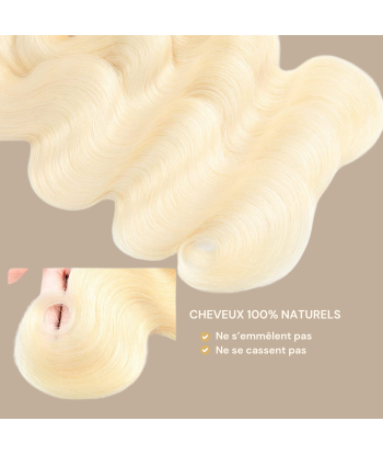 Tissage Vierge Ihmisen hiukset Body Wave 7A Blond Platine 613 100 Gr 100 Gr Comment ça marche