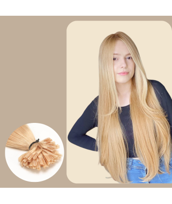 100 Extensions Kératine Raides Blond meilleur choix