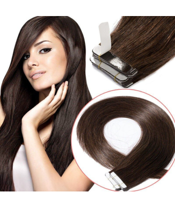 Extensions Adhésives / tapes raides Chocolat Foncé pas cher