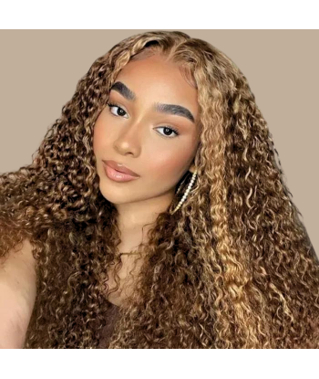 Veving av jomfruhår fra mennesker Kinky Curly 7a haudy hår hår blond p4/27 100 gr paiement sécurisé