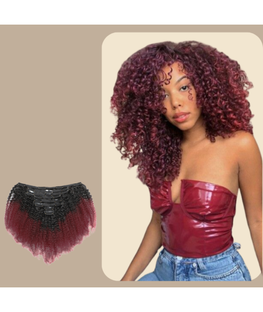 Kit Extensions à Clips Afro Curly Ombre Ombre Brun Foncé 99J 120 gr Comparez plus de prix