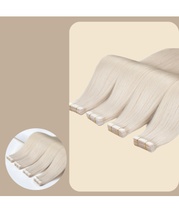 Premium russisk hår 1004 rette tape-extensions / klebeextensions Les êtres humains sont 