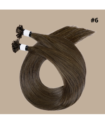 100 Keratin Extensions Rett Premium Med Flat Tupp 6 en linge