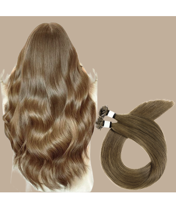 100 Keratin Extensions Rett Premium Med Flat Tupp 10 Véritable concentré