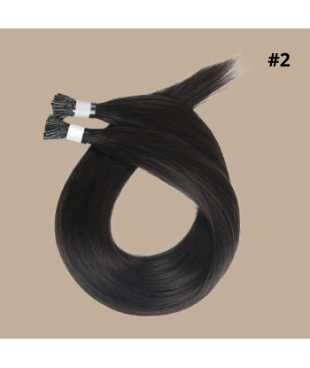 50 Premium Keratin Extensions Rett med I-spiss 2 pas chere