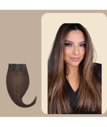 Extensions Styva Clips Mörkbrun Metallic Guld Koppar du meilleur 