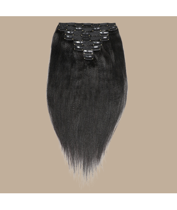 Yaki Straight Black Clip-In Extensions pas cher 