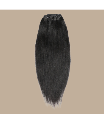 Yaki Straight Black Clip-In Extensions pas cher 