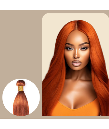 Vävning Virgin Human Hair Straight 7A Ginger 350  100 Gr une grave pollution 