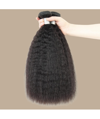 Vävning Virgin Human Hair Yaki Straight 7A Mörkbrun 1B 100 Gr en ligne