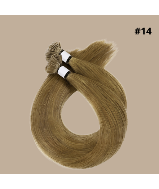 100 Keratin Extensions Rakt Premium Med Platt Spets 14 Pour