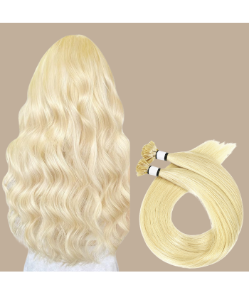 100 Keratin Extensions Rakt Premium Med Platt Spets 613 la livraison gratuite