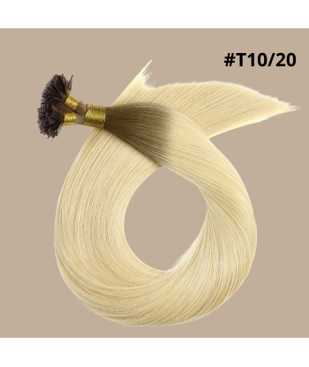 100 Keratin Extensions Rakt Premium Med Platt Spets T10/20 offre 