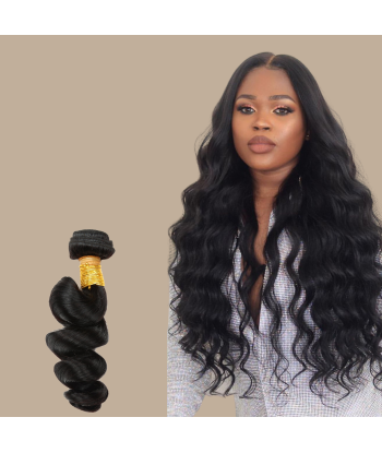 Tissage Cheveux Vierge Human Hair Loose Wave 7A Brun Foncé 1B 100 Gr 50-70% off 