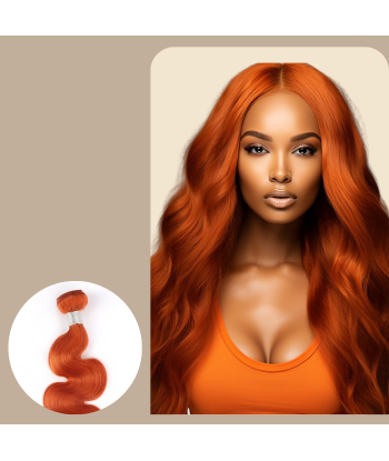 Tissage Cheveux Vierge Human Hair Body Wave 7A Ginger 350 100 Gr soldes