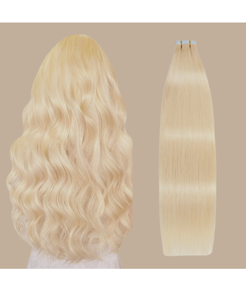 Extensions Adhésives / tapes raides Premium Russian Hair 24 brillant des détails fins