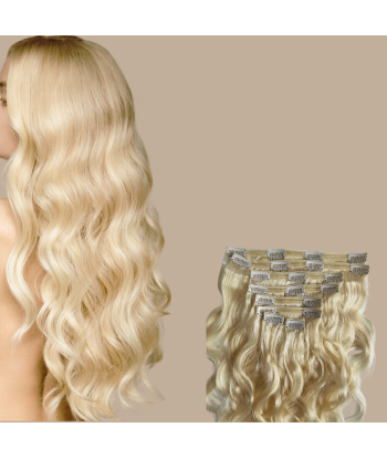 Kit de Extensões Body Wave Platinum Blonde 120 gr brillant des détails fins