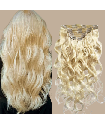 Kit de Extensões Body Wave Platinum Blonde 120 gr brillant des détails fins