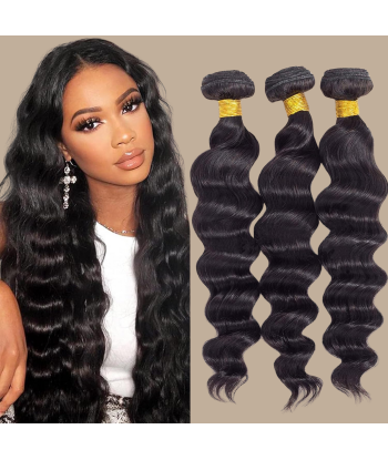 Tissage Cheveux Vierge Human Hair Los Diep 7A Brun Foncé 1B 100 Gr suggérées chez