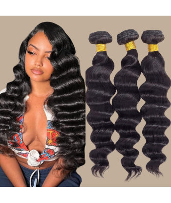 Tissage Cheveux Vierge Human Hair Los Diep 7A Brun Foncé 1B 100 Gr suggérées chez