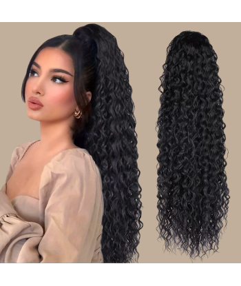 Rabo de cavalo castanho escuro Magic Ribbon Cabelo Remy Water Wave shop