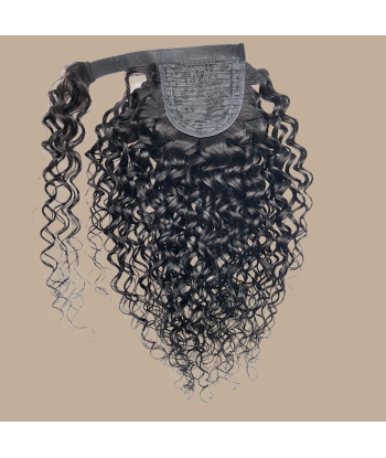 Rabo de cavalo castanho escuro Magic Ribbon Cabelo Remy Water Wave shop