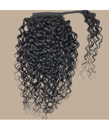 Rabo de cavalo castanho escuro Magic Ribbon Cabelo Remy Water Wave shop