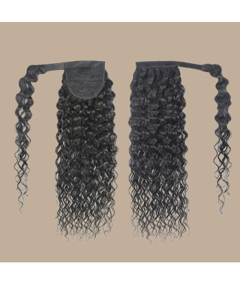 Rabo de cavalo castanho escuro Magic Ribbon Cabelo Remy Water Wave shop